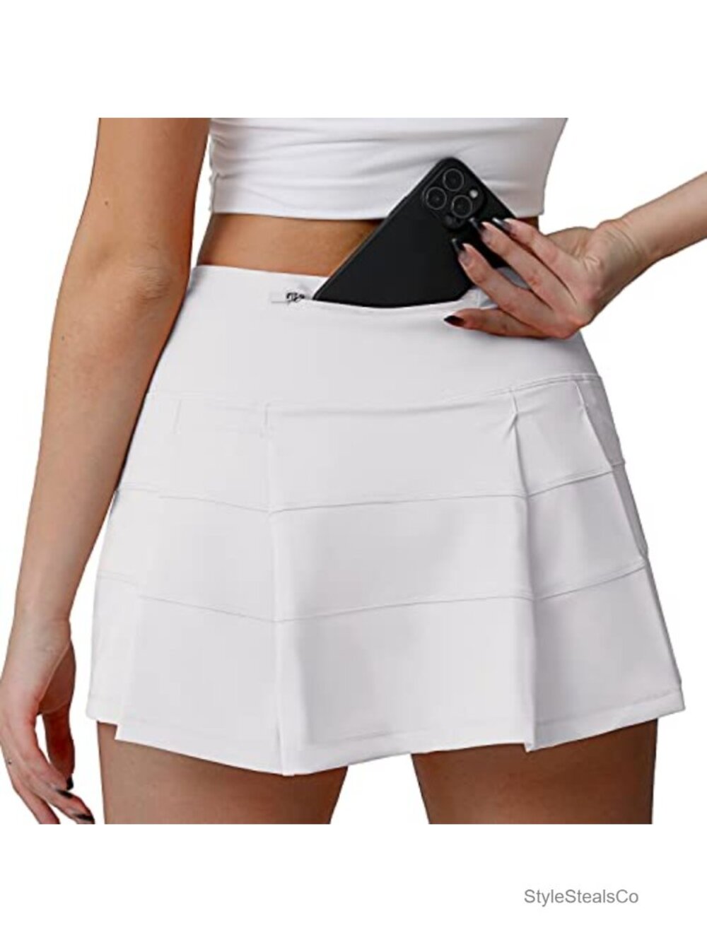 High Waisted Pleated Tennis Skort with Pockets Athletic Golf Skirt for Women - Picture 1 of 6